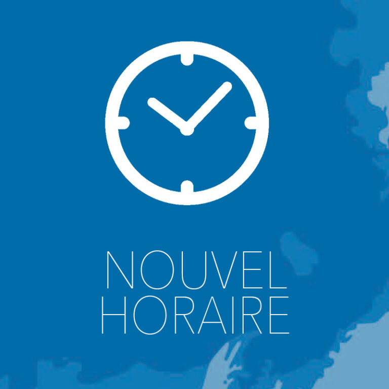 Nouvel horaire le mercredi